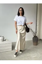Спідниця шовкова довжини максі