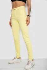 Джинси жіночі Slim Fit, колір жовтий