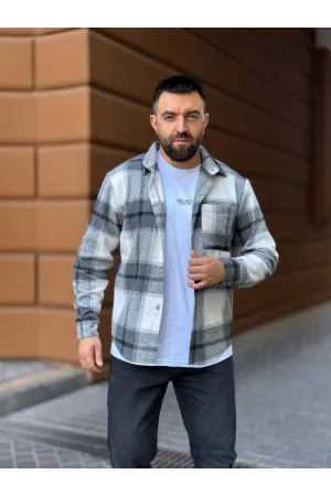Сорочка чоловіча в клітинку