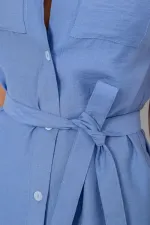 Сукня на ґудзиках, колір джинс