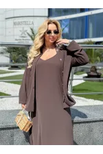 Костюм жіночий із сорочкою, довжина 135 см
