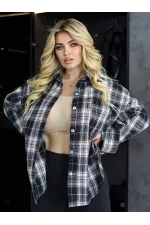 Картата сорочка оверсайз