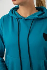 Спортивний костюм жіночий двонитка, колір бірюзовий