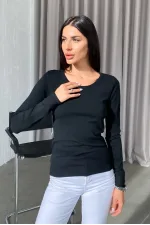 Джемпер з круглим вирізом