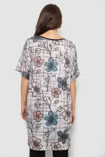 Футболка жіноча з принтом, колір бежевий, 95% поліестер, арт. 48-104