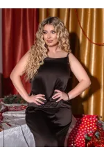 Коктейльна шовкова сукня