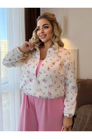 Шовковий бомбер жіночий