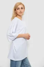 Футболка жіноча однотонна, колір білий, 90% бавовна, арт. 6bdb99
