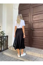 Спідниця шовкова середньої довжини