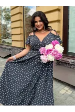 Сукня максі з оборками