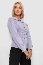 Сорочка класична в смужку, колір бузковий, 50% бавовна, арт. 52-231