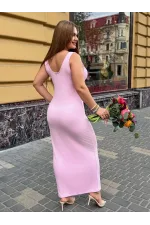 Трикотажна сукня максі