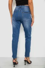 Джинси жіночі однотонні Skinny, колір синій, 69% бавовна