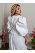 Сукня з рукавами-ліхтариками, довжина 118 см