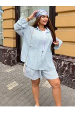 Лляний костюм жіночий