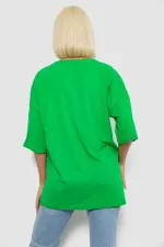 Футболка жіноча з принтом, колір зелений