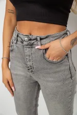 Джинси жіночі Regular Fit, колір сірий