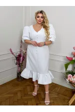 Сукня з рукавами-ліхтариками, довжина 118 см