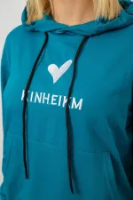 Спортивний костюм жіночий двонитка, колір бірюзовий, 95% бавовна