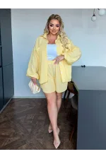 Костюм жіночий лляний з шортами