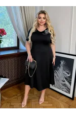 Сукня міді зі стразами