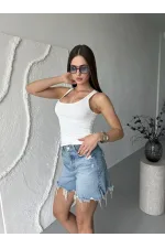 Базова майка в дрібний рубчик