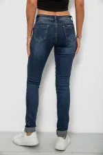 Джинси жіночі однотонні Skinny, колір синій